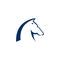 horse elegant logo symbol vector for company symbol