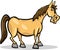 Horse farm animal cartoon illustration