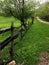 Horse farm fence in Ohio
