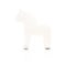 horse figurine white nice animal isolated ceramic