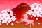 Horse Fuji cherry tree New Year s card