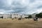 Horse Guards Building Exteriors Under Grey Storm Clouds