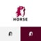 Horse Head Equestrian Race Nature Animal Abstract Logo