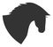 Horse Head - Raster Icon Illustration