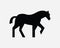 Horse Icon. Pony Animal Wild Wildlife Farm Equestrian Sport Silhouette Shape Gallop Sign Symbol Artwork Graphic Clipart Vector