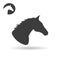 Horse icon vector