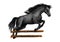 Horse jumping for equine horserace sport symbol