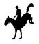 Horse jumping illustration 