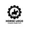 horse logo vector, world sporting event, speed racing, animal design illustration