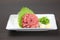 Horse meat tartare with garlic