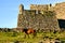 Horse near Lindoso castle in National Park of Peneda Geres