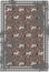 Horse and paisley grey brown vector carpet design.