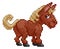 Horse Pixel Art Farm Animal Video Game Cartoon