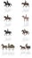 Horse or pony symbol vector illustration set.