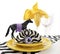 Horse racing carnival event luncheon table place setting