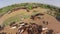 Horse ranch, air view