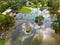 Horse ranch farms flooded in Southwest Ranches FL USA after many days of heavy rain storms