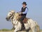 Horse rider on the beach