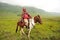 Horse Rider at Mount Bromo
