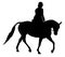 Horse And Rider Silhouette Isolated