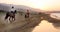 Horse riders on the beach