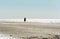 Horse riding on a beach along the sea