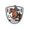 Horse riding club, jockey polo sport races icon