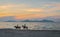 Horse riding Marmari Tigaki Beach on sunset, Kos, Greece