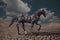 Horse robot into the wild portrait  photoshoot