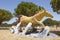 Horse sculpture in Matalascanas, Spain