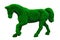 Horse shaped bush. shrub in a form of animal. clip art