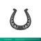 Horse Shoe Lucky Sign Icon Vector Logo Template Illustration Design. Vector EPS 10.