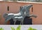 Horse statue in the gardens of the Real Alcazar of Jerez