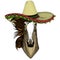 Horse, steed, courser. Sombrero mexican hat. Portrait of wild animal.