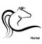 Horse stylized logo