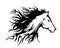 Horse symbol, vector