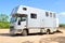 Horse transportation truck van