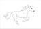 horse vector drawing