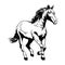 Horse Vector Illustration. Horse Vector Illustration. Horse racing. Drawing. Horse racing