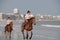 Horseback Riding on the Beach at La Baule, France