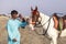 Horsemen in Karachi Beach, Pakistan