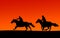 Horsemen Silhouette (clipping paths)