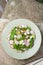 horseradish salad, Golden Frills mustard leaves, cucumber and feta cheese salad