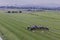 Horses Jockeys Sprint Overhead