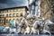 Horses in Neptune statue in Piazza della Signoria