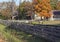 Horses out in the country in late fall