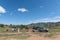 Horses and people at Di Bus Stop near Clarens