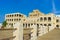 Horses Stables with blue sky, Souq Waqif in Doha, Qatar.