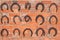 Horseshoe background, horseshoes on wall, UK