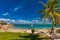 Horseshoe Bay at Bowen - iconic beach with granite climbing rock